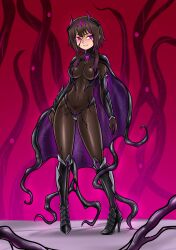 blackftos corruption dark_persona female high_heels kono_subarashii_sekai_ni_shukufuku_wo! latex megumin navel thick_thighs transformation wide_hips