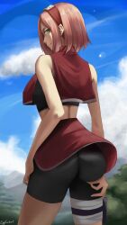 sakura haruno from naruto by eggtartart