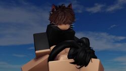 2boys 3d animated bunny_boy bunny_ears bunny_tail cat_ears cat_tail catboy femboy gay kraxxcat male/male roblox robloxian sound tagme video