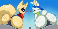 1:1 2022 4boys absurd_res anthro ass big_ass big_butt bubble_ass bubble_butt bulge caked_up cheeks clothed clothing dat_ass digital_media_(artwork) dry_humping duo edit faceless_character faceless_male fan_character femboy foursome fox fur generation_8_pokemon genitals green_eyes grinding hat headgear headwear heart hi_res hot_dogging huge_butt lagomorph leporid looking_back male male/male mammal nintendo nr_ac oc original_character penis pokemon pokemon_(species) rabbit rev_the_scorbunny scarf scorbunny scut_tail sex shirt short_shorts short_tail simple_background skimpy_clothes smile tail teasing thick_thighs tongue tongue_out topwear underwear video_games white_body white_fur wide_hips yellow_fur