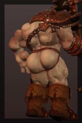 1boy animated anus ass bara big_ass big_bulge big_butt blackhand bubble_ass bubble_butt bulge jockstrap male male_only mp4 muscular muscular_male no_sound orc psyertitan solo solo_male tagme video world_of_warcraft