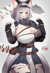 anthro child_bearing_hips furrification furry green_eyes grey_hair hololive hololive_fantasy hololive_japan huge_breasts kakuteki11029 shirogane_noel small_waist thick_thighs tiger_girl virtual_youtuber voluptuous white_fur white_tiger wide_hips