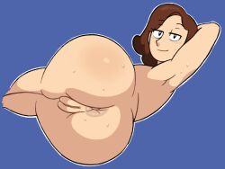 1girls anus armpit ass ass_focus big_anus big_ass big_butt brown_hair cam_(artist) completely_nude completely_nude_female dark_anus hilda_(series) johanna_(hilda) light-skinned_female light_skin long_hair looking_at_viewer mature_female milf mother naked naked_female netflix nude nude_female pawg pussy smile solo solo_female sweaty_ass sweaty_butt