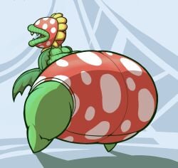 ass big_ass big_butt bubble_ass bubble_butt eyeless huge_butt huge_thighs lexodynaro male mario_(series) monobutt petey_piranha piranha_plant plantie simple_background standing super_mario_sunshine thick_legs thighs underwear wide_hips wide_thighs