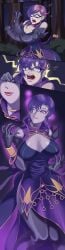 1girls ass_expansion assimilation breast_expansion cleavage female female_only fire_emblem fire_emblem:_the_blazing_blade hair_color_change huge_ass huge_breasts large_breasts lip_expansion lips nintendo possession post_transformation skin_color_change solo squaretwtwyc thick_thighs thigh_expansion transformation ursula_(fire_emblem) wide_hips