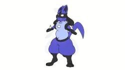 animated anthro anthro_only blueberry_inflation inflation lucario male_focus male_only moobs mp4 pokémon_(species) pokemon pokemon_(species) sound spherical_inflation sunken_head sunken_limbs tagme terito thick_thighs video wide_hips