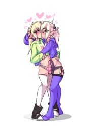 femboy frottage hoodie hoodie_(artist) kissing max_(hoodie) penis tagme thigh_highs thighhighs