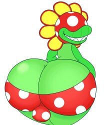 balls big_ass big_mouth big_teeth drawful-s mario_(series) panties petals petey_piranha piranha_plant plant plantie smile super_mario_sunshine thick_thighs