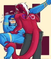 1boy argentina_(countryhumans) chile_(countryhumans) countryhumans cuntboy male penetration red_body red_skin tagme