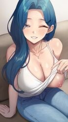 1girls big_breasts breasts female kkamja large_breasts original original_character soo_ryeon_(kkamja)