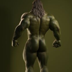 1boy ass bara big_ass big_butt male male_only muscular muscular_male orc solo solo_male voluox