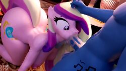 16:9 3d_(artwork) anthro ass big_breasts big_butt bodily_fluids breasts bubble_butt cum cum_in_mouth cum_inside deepthroat digital_media_(artwork) duo equid equine fellatio female friendship_is_magic genital_fluids genitals hanging_breasts hasbro hi_res horse huge_breasts huge_butt male male/female mammal my_little_pony nipples nude oral penile penis pony princess_cadance_(mlp) sex symm widescreen