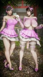 1futa 3d big_breasts big_penis futanari idol penis_under_skirt ryuu_ga_gotoku saeko_mukouda sawamura_haruka zbeb