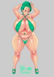 bulma bulma_briefs bulma_briefs_(gt_saga) dragon_ball dragon_ball_gt green_hair high_heels milf platform_heels repv tagme