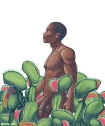 african african_male afro-latino balls biceps big_cock big_penis cactus dark-skinned_male dark_skin flaccid flaccid_penis huge_cock huge_cock male male_only melanin muscles muscular muscular_male sad_mill smooth_chest smooth_skin testicles uncut