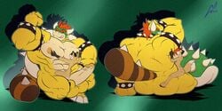 bowser male_only mario_(series) nintendo raccoon_boy raccoon_tail super_mario_3d_land tagme