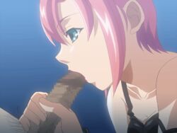 animated censored fellatio oral penis pink_hair pubic_hair rio_rollins short_hair super_blackjack