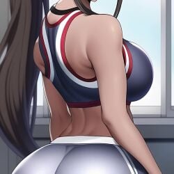 1girls ai_generated ai_voice_acted animated asahina_aoi ass ass_focus big_ass big_breasts blue_eyes boobs_and_butt_pose brown_hair bubble_butt danganronpa danganronpa:_trigger_happy_havoc dark-skinned_female dark_skin dirty_talk elevenlabs female gym gym_shorts gym_uniform huge_ass large_ass looking_at_viewer looking_back mp4 n.c.b_ai nai_diffusion ponytail sideboob smile smirk sound sports_bra stable_diffusion tagme video voice_acted