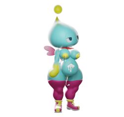 3d 3d_(artwork) chao_(sonic) cum cum_on_body cum_on_breasts sonic_(series) sonic_the_hedgehog_(series)