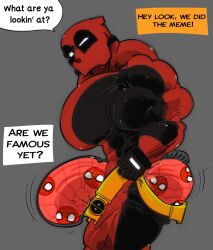 1boy abs ass balls biceps big_ass big_bulge big_butt big_muscles bulge deadpool g1yphic gay huge_bulge huge_muscles hyper hyper_balls hyper_genitalia hyper_penis hyper_testicles male male_focus male_only marvel marvel_comics muscles muscular muscular_arms muscular_ass muscular_back muscular_legs muscular_male muscular_thighs nipples pecs penis testicles tight_pants_(meme) veins veiny_penis wade_wilson