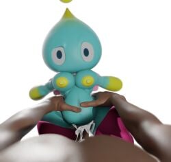 3d 3d_(artwork) chao_(sonic) colored_nipples cum cum_in_pussy cum_inflation cum_inside dark-skinned_male male_pov no_mouth no_nose point_of_view pov pov_eye_contact raised_eyebrow shortstack size_difference sonic_(series) sonic_the_hedgehog_(series) transparent_background