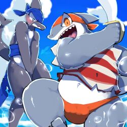 chubby covering embarrassed shark warito_moeru53