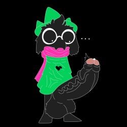 1boy 2d anthro anthro_male anthro_only balls big_balls big_penis black_body bodily_fluids bovid caprine clothing darkner deltarune ellipsis erection eyewear foreskin furry furry_male furry_only genital_fluids genitals gigaboy glasses goat hat headgear headwear hi_res huge_balls huge_cock humanoid humanoid_male humanoid_only male male_focus male_only mammal mammal_humanoid partially_retracted_foreskin penis precum ralsei ralsei_with_black_fur robe scarf solo solo_male undertale_(series) vein wizard_hat