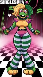 big_breasts five_nights_at_freddy's glamrock_happy_frog glamrock_happy_frog_(fnaf) happy_frog hourglass_figure singlesalt thick_thighs