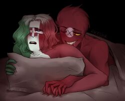 bed countryhumans fascist_italy_(countryhumans) gay nazi_germany_(countryhumans) nude