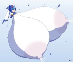 aizalter breast_expansion breasts fairy_leviathan female female_only hyper hyper_breasts lactation looking_pleasured mega_man mega_man_x_dive mega_man_zero tagme topless