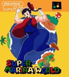 big_breasts breasts cosplay harorlood huge_breasts marina_(harorlood) mario_(cosplay) mario_(series) super_mario_world thick_thighs wide_hips