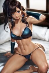 1girls abs absurd_res avatar_legends big_breasts bra breasts cleavage dark-skinned_female dark_skin female female_only fire hi_res korra large_breasts lingerie muscular muscular_female navel neoartcore nickelodeon nudtawut_thongmai paid_reward panties patreon_reward realistic smooth_skin solo the_avatar the_legend_of_korra toned toned_female water_tribe