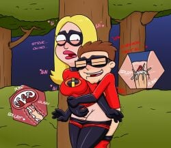 1boy 1girls 20th_century_fox american_dad behind_tree big_breasts blonde_hair brown_hair cheating cheating_female cheating_wife cosplay crossover crossover_cosplay cuckolding cum cum_in_pussy cum_in_uterus cum_inside dash_parr_(cosplay) disney elastigirl_(cosplay) eyemask eyewear francine_smith from_behind from_behind_position glasses height_difference incest milf mother mother_and_son netorare ntr older_female older_woman_and_younger_boy pants_down penis pixar public_incest public_sex pussy red_bodysuit smooth_skin son standing_sex steve_smith superheroine sweat takeshi1000 the_incredibles tree trees unwanted_creampie unwanted_cumshot x-ray younger_male