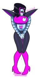 2d androgynous blush closed_eyes color embarrassed feferriswheel high_heel_boots humanoid_robot mettaton mettaton_ex omorashi open_mouth peeing peeing_on_self peeing_self pissing pissing_on_self robot robot_humanoid simple_background solo standing standing_in_urine tagme undertale undertale_(series) urinating urination urine wetting wetting_self white_background