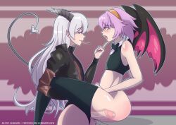 anal anal_insertion anal_sex cum_in_pussy femboy femboy_on_female femboy_on_femboy femboy_only femboydom femboysub incubus incubus_marble leather_jacket lemonpie lemonpiensfw pink_hair precum savage_seora snake_tongue succubus succubus_horns succubus_marble succubus_tail succubus_wings thighhighs virtual_youtuber vrchat vtuber vtuberfanart white_hair x-ray xray_view