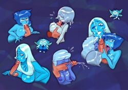 1boy 2023 2d 5girls alien alien_girl alien_humanoid alternate_version_available angry angry_sex aquamarine_(steven_universe) areola areolae balls bangs big_breasts big_lips big_penis blowjob blue-skinned_female blue_background blue_body blue_diamond_(steven_universe) blue_eyes blue_hair blue_pearl_(steven_universe) blue_skin boobjob breast_grab breast_press breast_squish breasts busty cock completely_nude cum cum_between_breasts cum_drip cum_in_mouth cum_on_breasts cum_on_face cum_on_hair cum_on_upper_body cumshot diamond_authority dick disembodied_hand disembodied_penis ejaculation erection eyes_covered fellatio female female_focus front_view frown gem_(species) genital_fluids genitals group_sex hair hair_over_eyes hand_on_breast hand_on_penis handjob happy happy_sex humanoid kissing_penis lapis_lazuli_(steven_universe) large_areolae large_breasts large_penis licking_penis light-skinned_male long_hair looking_at_genitalia looking_at_partner looking_at_penis looking_away looking_up looking_up_at_partner male male/female medium_hair multiple_girls naked nipples nsfw nude nude_female one_eye_closed oral oral_penetration oral_sex orientation_play paizuri partial_male penile penis penis_between_breasts penis_in_mouth penis_kiss penis_lick plain_background pov saliva saliva_on_penis saliva_trail sapphire_(steven_universe) scowl sex side_view simple_background smile smiling steven_universe straight straight_hair sucking_penis testicles thehoeartist thick_lips titfuck titjob tongue tongue_out unamused