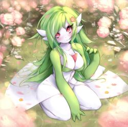 1girls anthro big_breasts breasts female gardevoir generation_3_pokemon ivyuun nintendo pokémon_(species) pokemon pokemon_(species) pokemon_rse