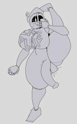 mime toy chica from five nights at freddy's by unknown artist