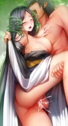 big_breasts breasts censored cum cum_in_pussy cum_inside cumming_while_penetrating ejaculation ginhaha mahoutsukai_no_yome mosaic_censoring pussy sex the_ancient_magus_bride titania_(mahoutsukai_no_yome) vaginal_penetration