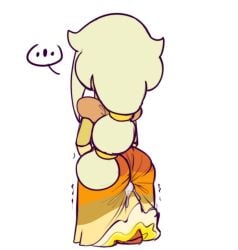 1girls anal_through_clothes anal_through_skirt cartoon_network forced_in_by_cock forced_in_fabric gem_(species) hexanne off_colors_(steven_universe) padparadscha_(steven_universe) penetration_through_clothes sex_through_clothes sex_through_dress sex_through_skirt steven_universe unaware yellow_skin