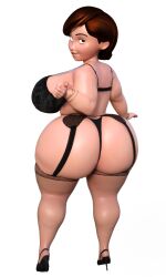 1girls 3d 3d_(artwork) alternate_version_available ass_bigger_than_body ass_bigger_than_head bbw big_ass big_breasts big_butt black_bra black_garter_belt black_garter_straps black_lingerie black_stockings black_thong bra breasts_bigger_than_body breasts_bigger_than_head breasts_bigger_than_torso bubble_butt chubby disney female female_only garter_belt garter_straps helen_parr high_heels hourglass_figure huge_ass huge_breasts hyper_ass hyper_bimbo hyper_breasts light-skinned_female light_skin lingerie lingerie_only mature_female milf pixar pixar_mom saturnxart smooth_skin stockings the_incredibles thong venus_body