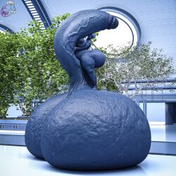 1futa 3d asari balls_bigger_than_body balls_bigger_than_penis balls_on_floor big_ass big_balls_with_big_penis big_butt chubby chubby_futanari colossal_balls curved_penis futa_only futanari giant_balls huge_balls hyper hyper_balls hyper_genitalia hyper_penis liara_t'soni mass_effect penis_bigger_than_body renrenrew solo standing_on_balls standing_on_own_balls