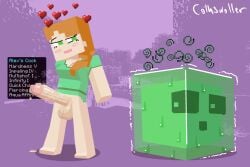 1futa 2022 alex_(minecraft) balls barefoot block_head blocky_anatomy blocky_body bottomless clothed clothing cothswoller cube cube_body cube_head cubic_anatomy cubic_body cubic_breasts cum cum_dripping erection futa_only futanari gameplay_mechanics gelatinous_cube green_eyes huge_cock human humanoid humanoid_penis imminent_rape imminent_sex intersex large_penis light-skinned_futanari light_skin minecraft no_panties orange_hair pale_skin partially_clothed penis polygonal ponytail precum scared slime slime_(minecraft) slime_monster smile solo square_(anatomy) square_anatomy square_body square_head standing sweating