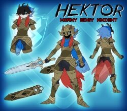 1_eye animal_genitalia anthro armor armored_boots bulge cape character_name clothed clothing diamond_grenadier fusion gauntlets generation_6_pokemon generation_8_pokemon genitals gloves hair hair_over_eye handwear hektor_the_horny_edgy_knight hi_res honedge horn legendary_pokemon male male_only melee_weapon model_sheet nintendo notched_ear one_eye_obstructed penis pokemon pokemon_(species) pokemon_fusion poking_out scarf sheath shield shoulder_pads solo sword sword_sheath symbol tail weapon wooloo zacian