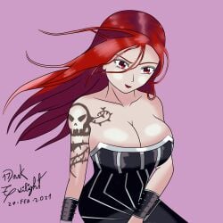 big_breasts league_of_legends league_of_legends:_wild_rift pentakill_series pentakill_sona red_eyes red_hair sona_buvelle