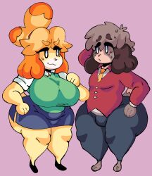 :3 animal_crossing animal_crossing_new_leaf anthro big_ass big_breasts breasts brother_and_sister canine clothed clothing digby_(animal_crossing) digital_drawing_(artwork) digital_media_(artwork) dork_boi doubutsu_no_mori duo female femboy huge_ass huge_breasts isabelle_(animal_crossing) kento_(doubutsu_no_mori) lewd_dorky male nintendo shizue_(doubutsu_no_mori) thick thick_thighs wide_hips