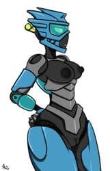 artiestroke biomechanical bionicle bionicle_(gen_2) breasts female gali gali_(master) lego nipples solo