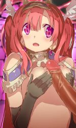 1girls bikini_armor_explorers boobjob breasts cute paizuri petite red_hair small_breasts uncensored