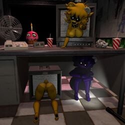 3d ass cally3d clazzey cryptiacurves fazclaire's_nightclub female five_nights_at_freddy's five_nights_at_freddy's_2 fnaf freddy_(fnaf) fredina's_nightclub fredina_(cally3d) frenni_(cryptia) frenni_fazclaire golden_freddy golden_freddy_(fnaf) golden_fredina_(cally3d) purple_skin scottgames shadow_freddy shadow_freddy_(fnaf) shadow_fredina_(cally3d) sitting source_filmmaker type_0 type_1 vorongamer yellow_body