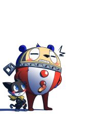 2boys anthro atlus genitals male megami_tensei megami_tensei_persona morgana_(persona) penis sega teddie_(persona) tomotomo15